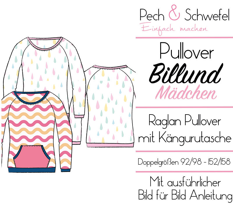 Ebook - Pullover Billund Mädchen - Größe 92/98 bis 152/158 von Pech und Schwefel